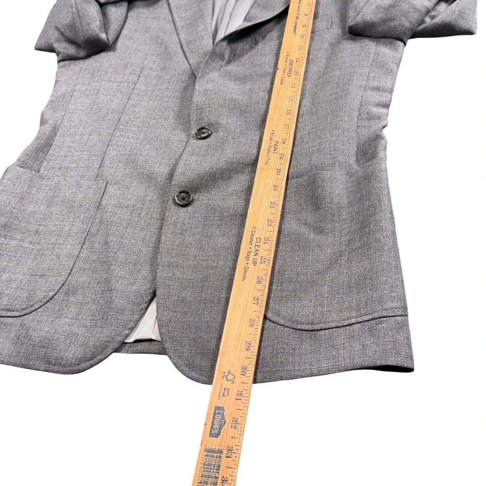 Brooks Brothers Vitale Barberis Canonico Gray Wool Blazer Sport Coat‎ 38R New